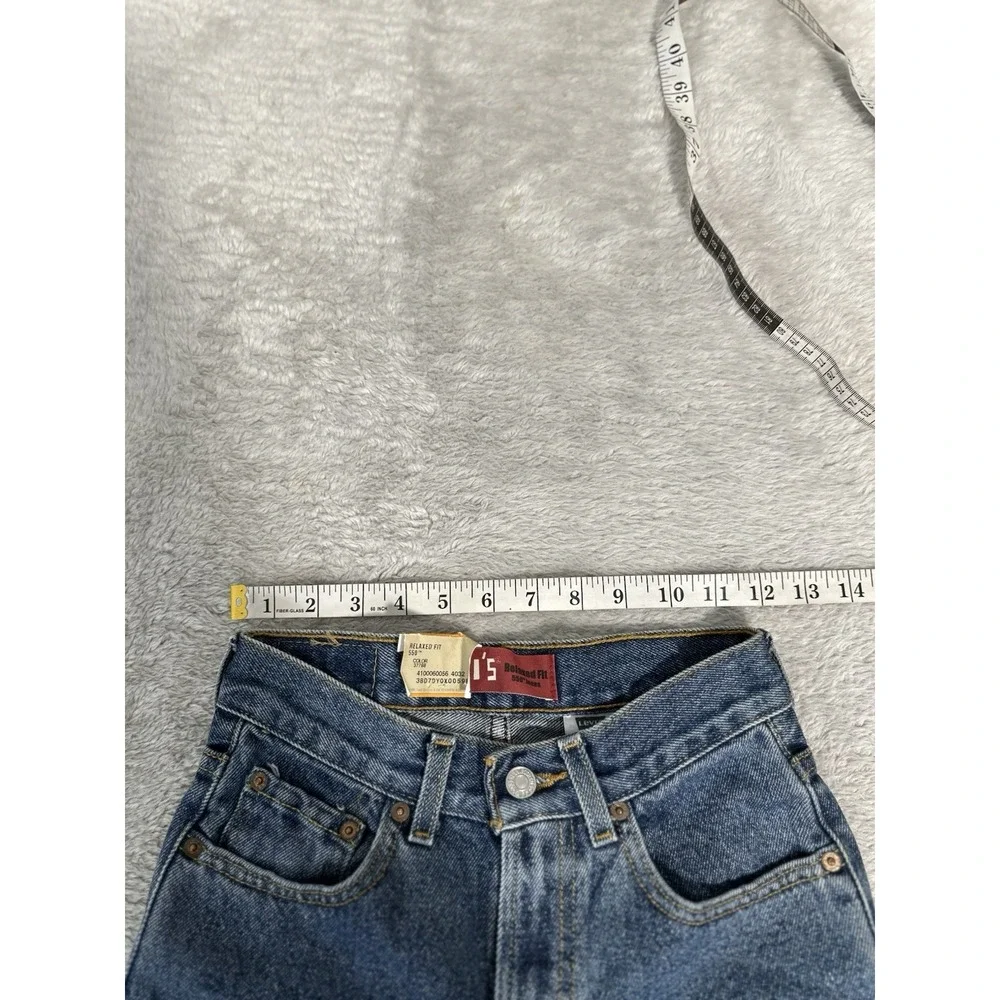 NWT Boy's Levi's 550 12 Slim Relaxed Fit Blue Denim Jeans Pockets Cotton 24x26.5